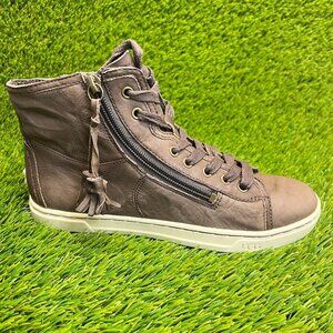 UGG Blaney High Womens Size 7.5 Brown Classic Side Zip Leather Ankle Boots Shoes